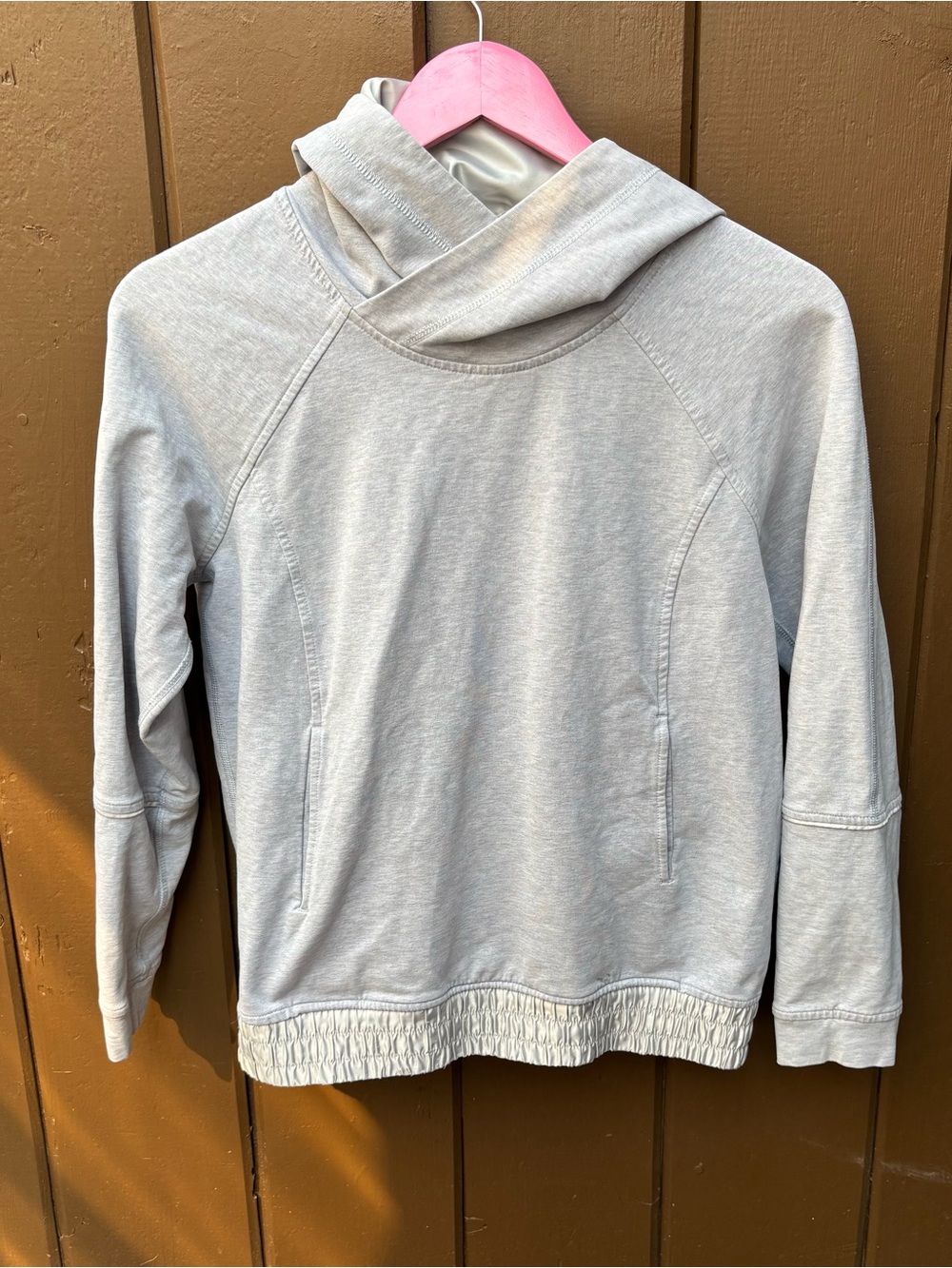 Lululemon Gray Fleece Hoodie Sweatshirt Women's Size 6